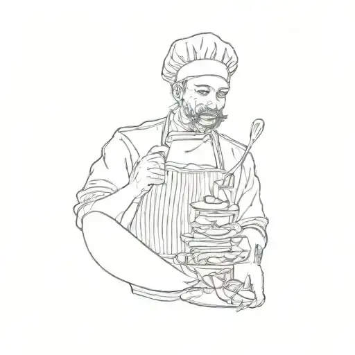 A Chef Preparing Food