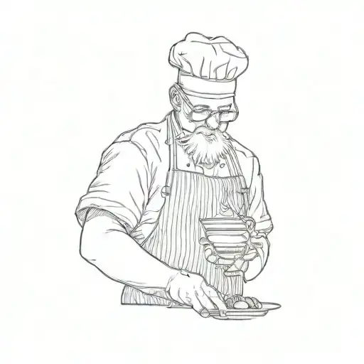 A Chef Preparing Food