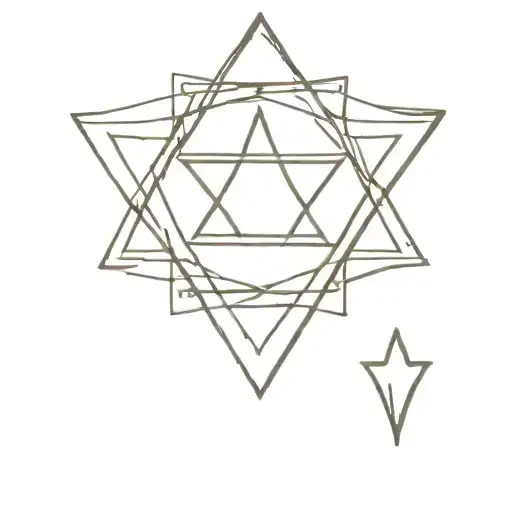Numbers 7 And 10 That Look Like A Part Of Star Of David