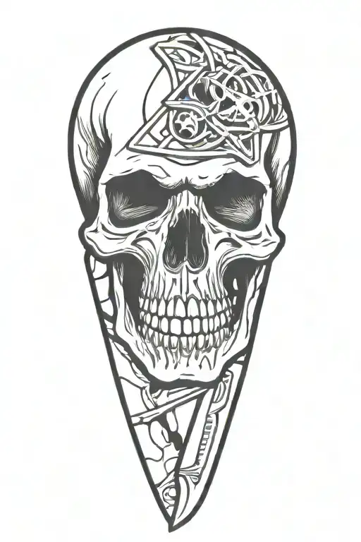 Skull And Knife