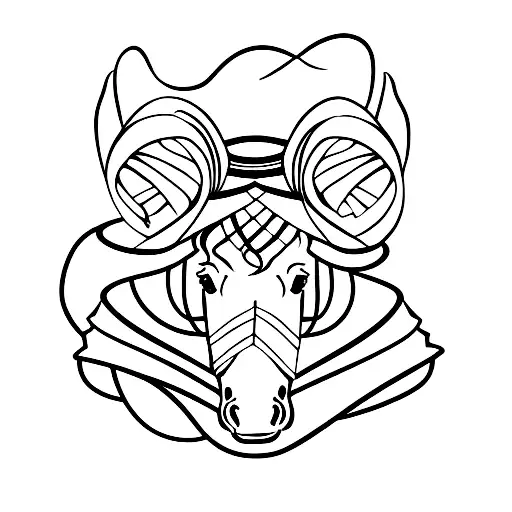 Horse With Fancy Hat