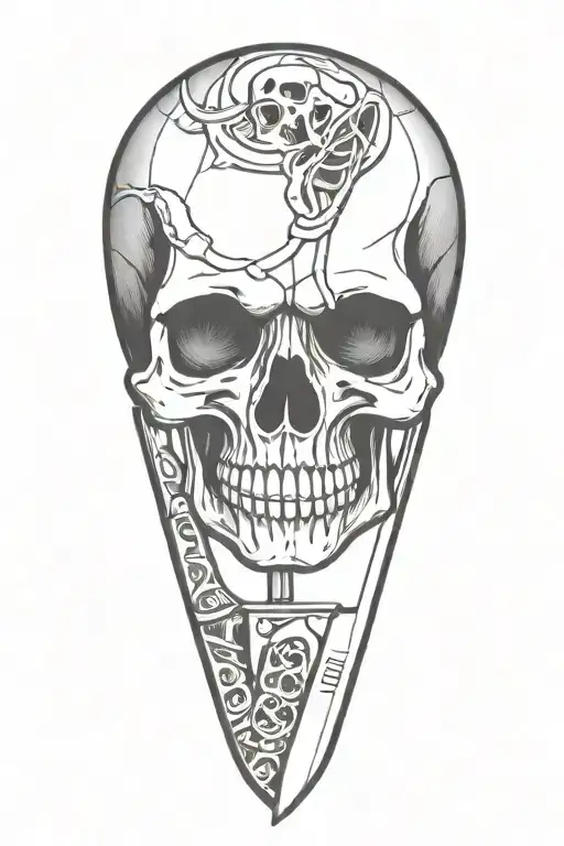 Skull And Knife