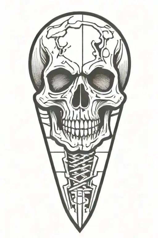 Skull And Knife