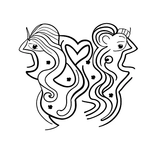 A Minimalist Tattoo Of Two Puzzle Pieces Fitting Together To Represent Your Bond With Your Sister