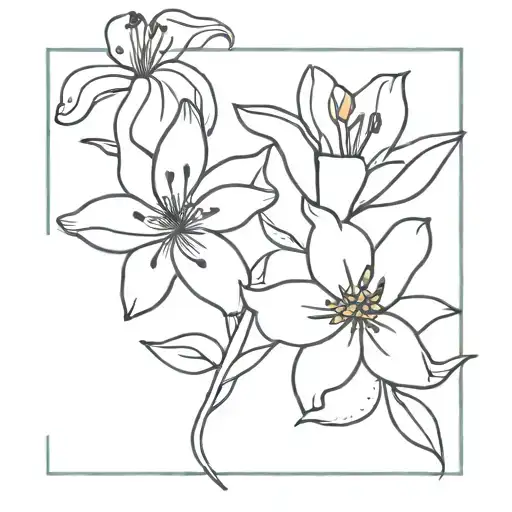 Lily And Daisy Flower