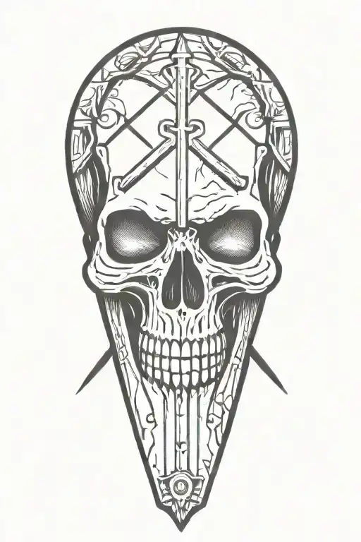 Skull And Knife