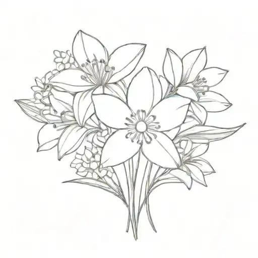 Daisy Daffodil Cosmos Flower Bouquet