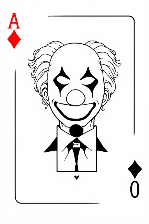 Dark Clown With Card Joker