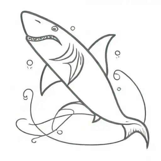 Shark Walking Cigarette