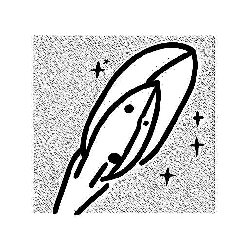 Envelope With Rocket And Moon