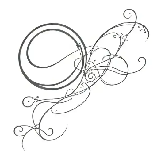 Moon And Infinity Symbol