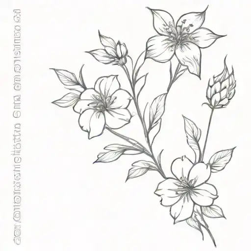 Birth Flower Bouquet Of March July And August