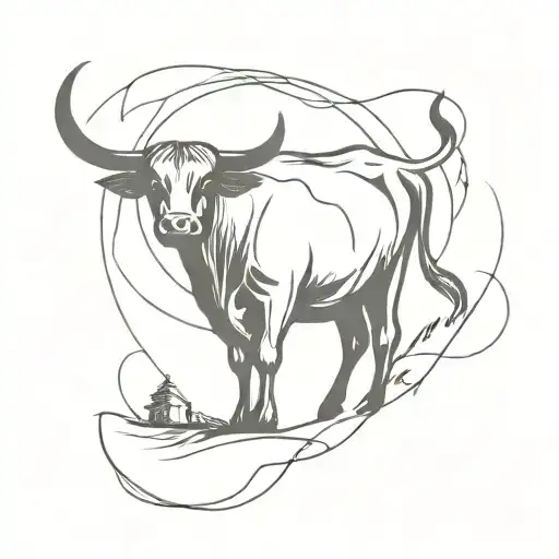 Incorporate A Silhouette Of A Cattle Ranch With A Veterinary Symbol In The Background