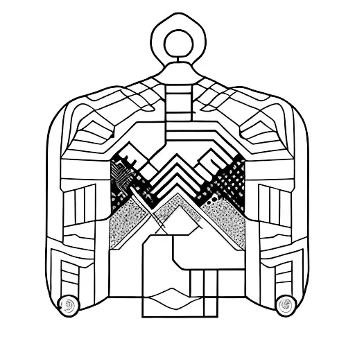 Snowboarding On A Mountain Made Of Circuit Boards