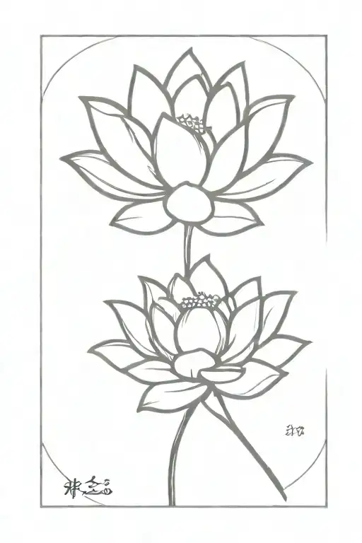 Lotus Flower With Infinitety Cross Stem