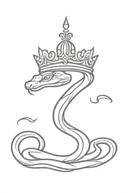 Snake Crawling Crown Hanging
