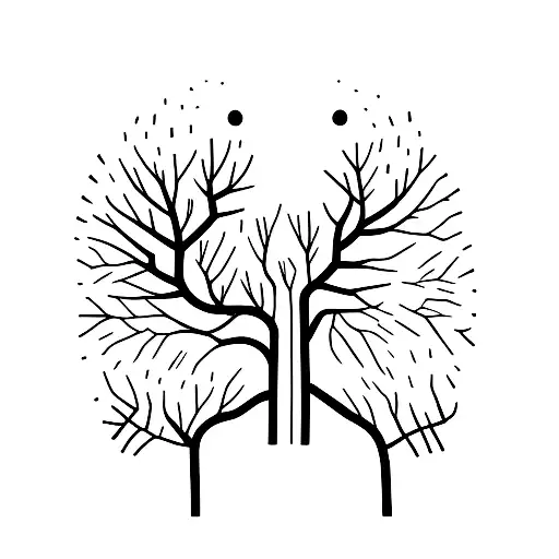 Forest With Dear Head