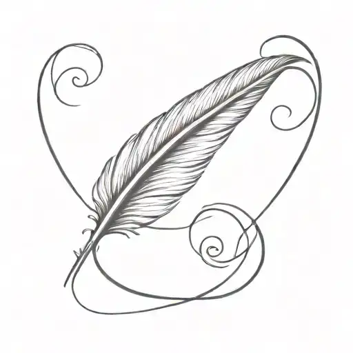 Feather Infinity Sign