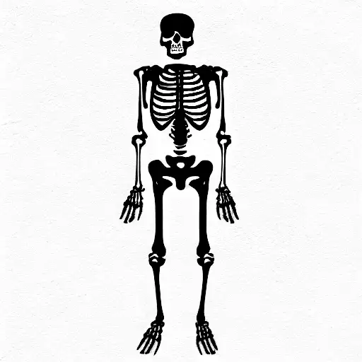 Full Body Skeleton Standing