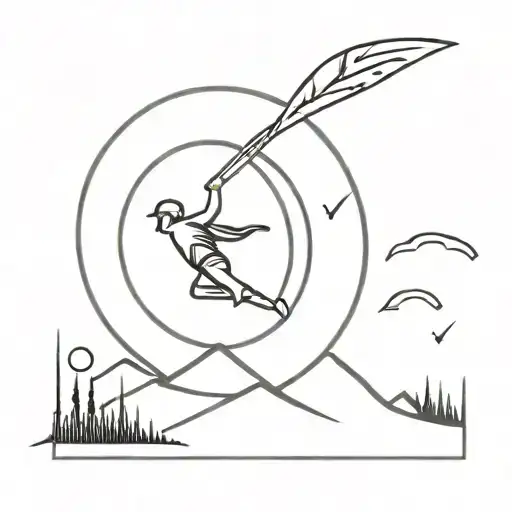 Discgolf Disc Flying Towards The Sun