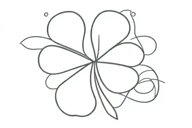 Shamrock Shape Outline Is Made