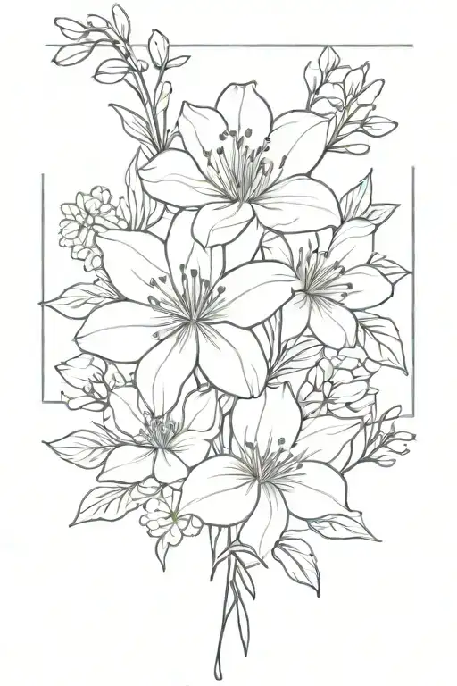 July December Birth Flower Bouquet