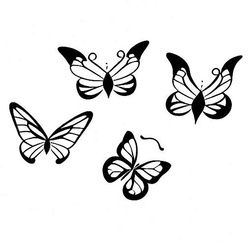 3 Dainty Butterflies
