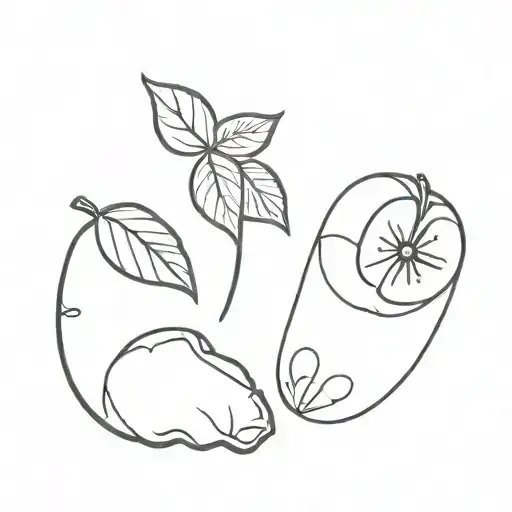 Apple And Baby Foot Print