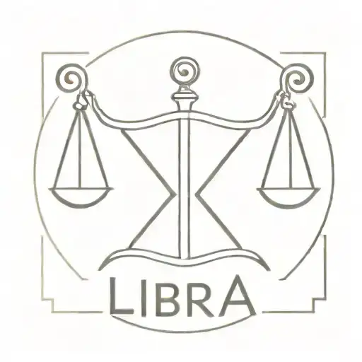 A Minimalist Tattoo Of The Libra Symbol With Name Mustak