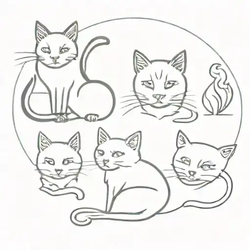 Zodiac Signs In The Form Of Cats
