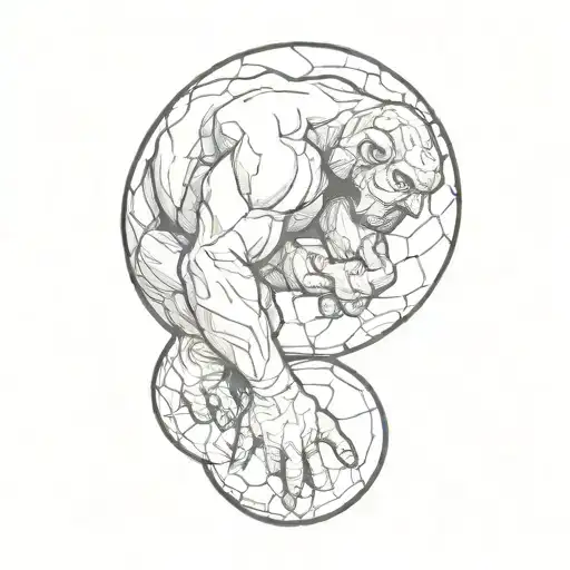 Single-line Sisyphus Pushing Rock