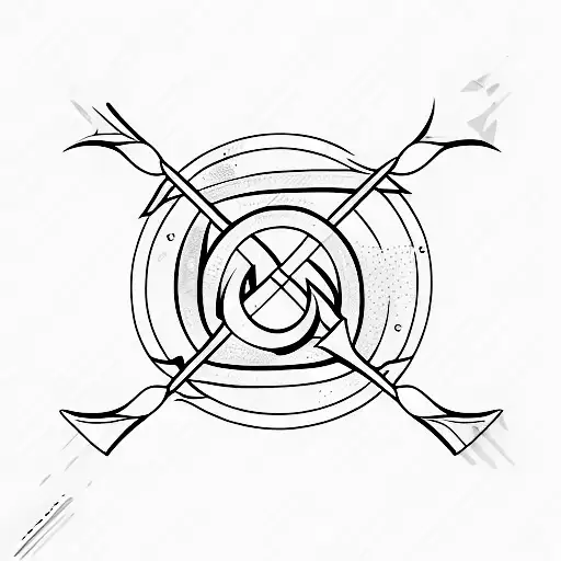 Arrow With Virgo Sign