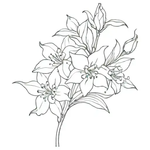 Daffodil And Lily Of The Valley Flowers