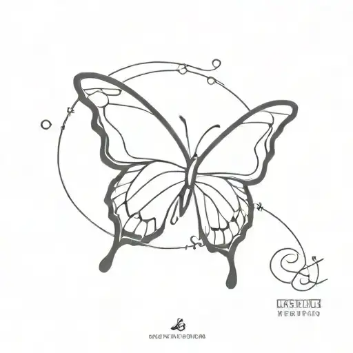 Dear Nmr With Butterfly Made Entirely Of Black