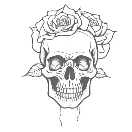 Skull Rose Goth