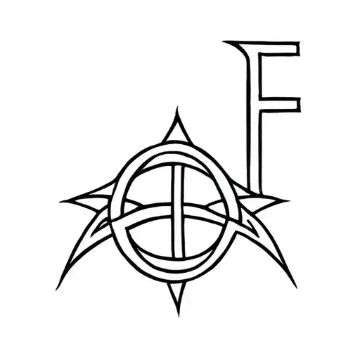 Celtic Knot With A F And One