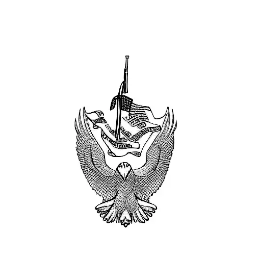 An Eagle With A Gun