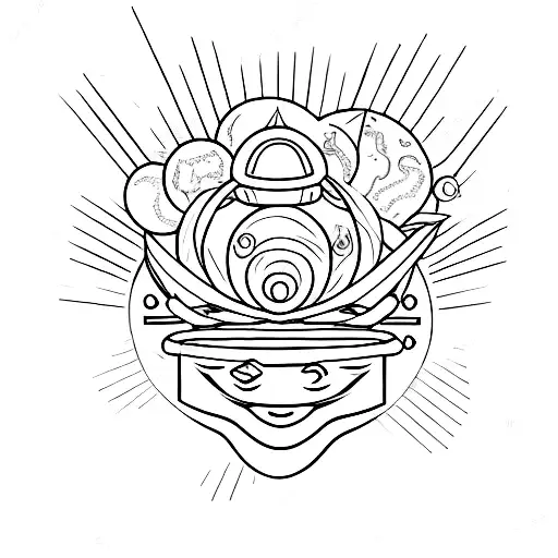 Semicolon With Saturn On Top And A Comet Underneath