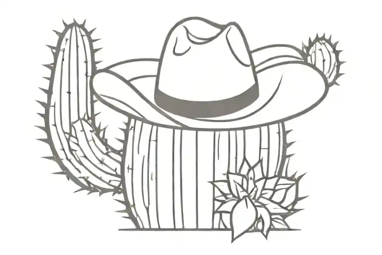 Cactus Wearing Cowboy Hat