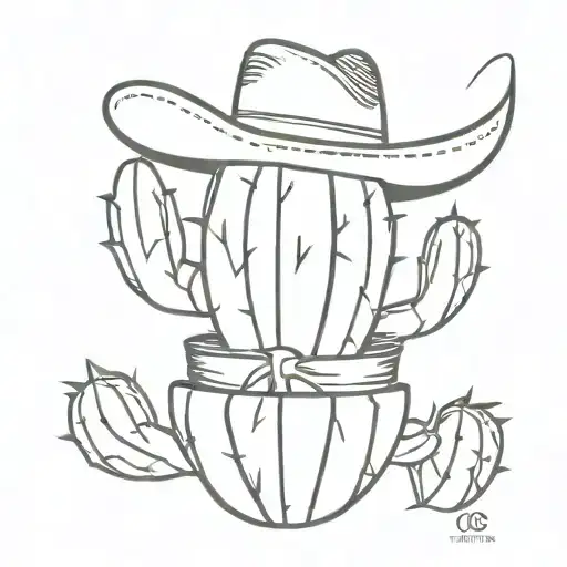 Cactus Wearing Cowboy Hat