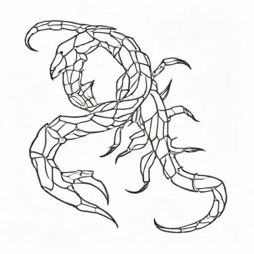 Scorpion Tattoo Neck Women