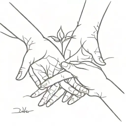 Hands Reach Out Friend