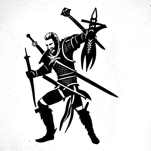 Witcher 3 Sword And Monster