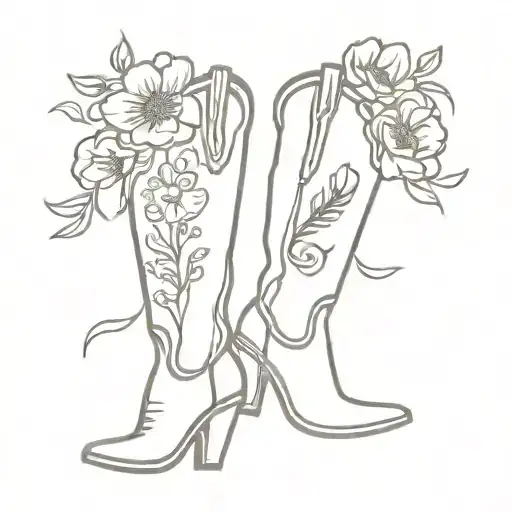 Cowboy Boot Flowers