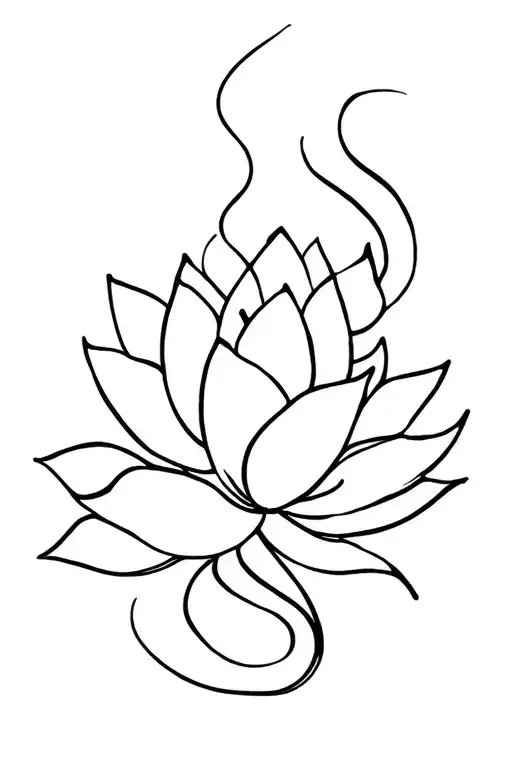 Lotus Flower With Flow