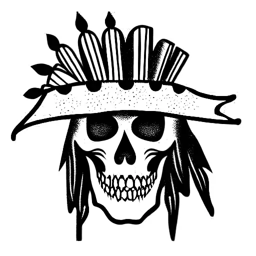 Full Skeleton With War Bonnet