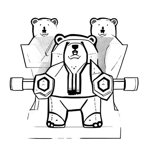 Bear Doing Deadlift