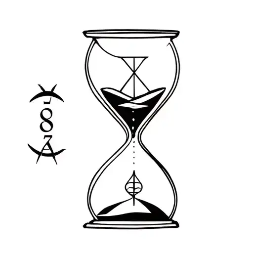 Hourglass And Compass