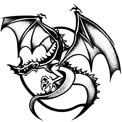 Evil Dragon From The Game Bubble Bobble