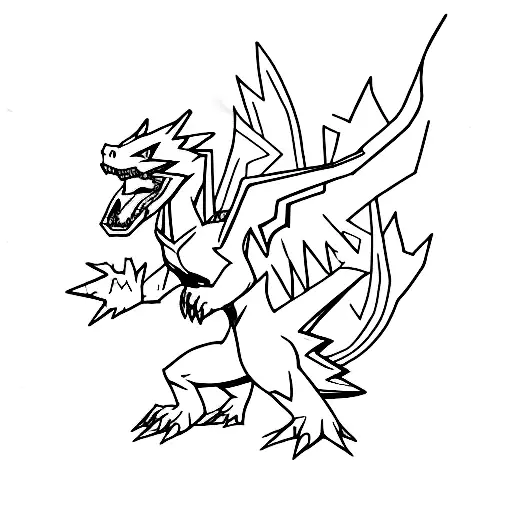 Mega Charizard X Black And Blue